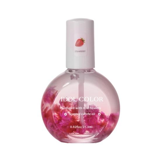 Nail Oil with Dried Flower Extracts Nourishing Moisturizing Treatment for Stronger Nails Floral Fragrance Gel Polish Nail Care Oil for Manicure