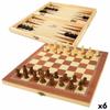 Шахматная и шашечная доска Colorbaby Backgammon Wood (6 единиц)