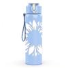 1PC White Hollow Sunflower Silhouette Print 750ml Color Plastic Sports Water Bottle Leakproof Flip Straw Lid Suitable for Sports Office Home Use
