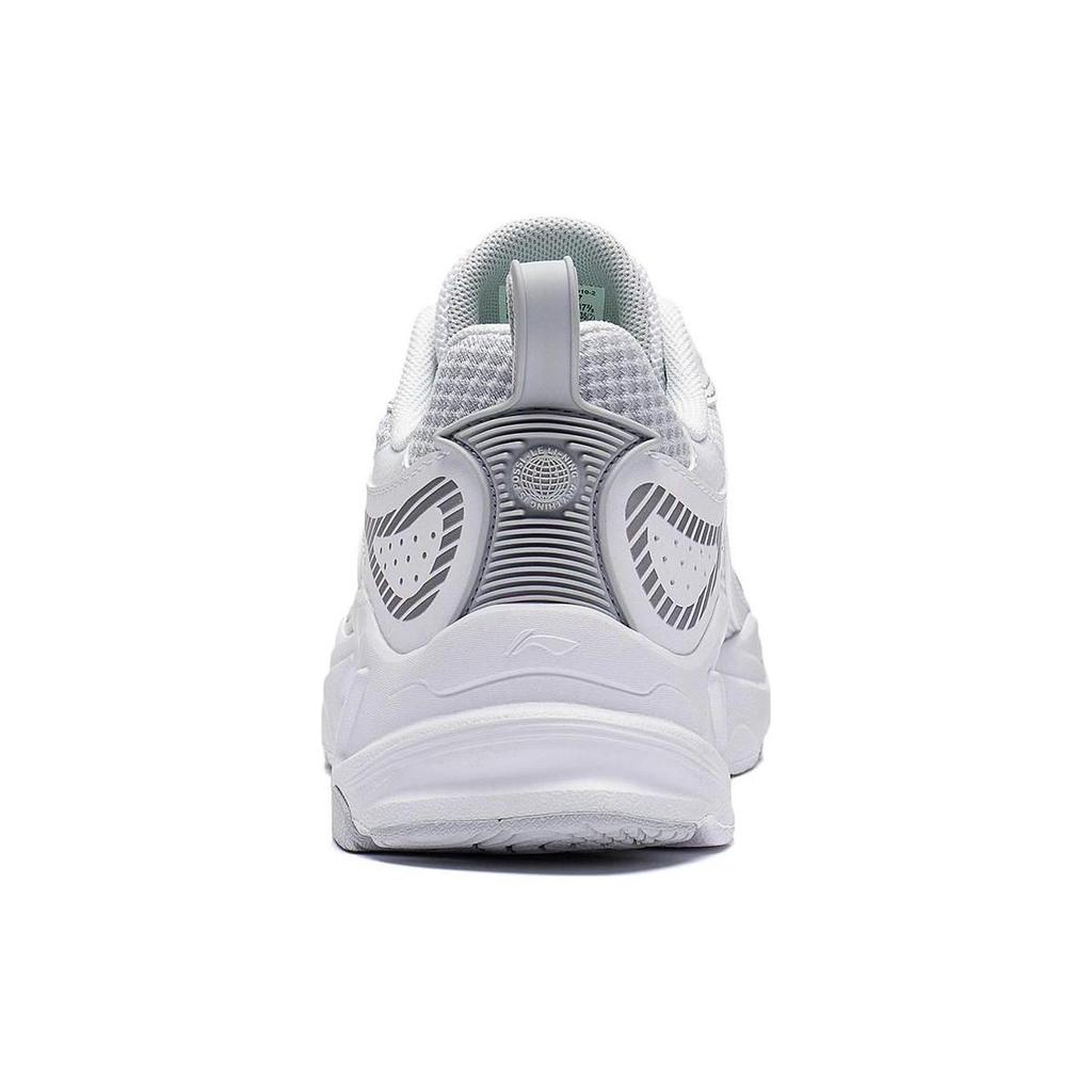 Li-Ning Meteor Non-Slip Shock Absorbing Durable Low-Top Running Shoes Women Sneakers White Gray ARXT010-2