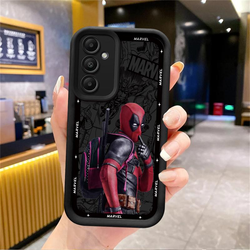 Чехол для телефона Marvel Deadpool для Samsung Galaxy A15 A25 A35 A55 A51 A71 A72 A73 A52 A52s A53 A54 Мягкий 4G 5G Мягкая накладка