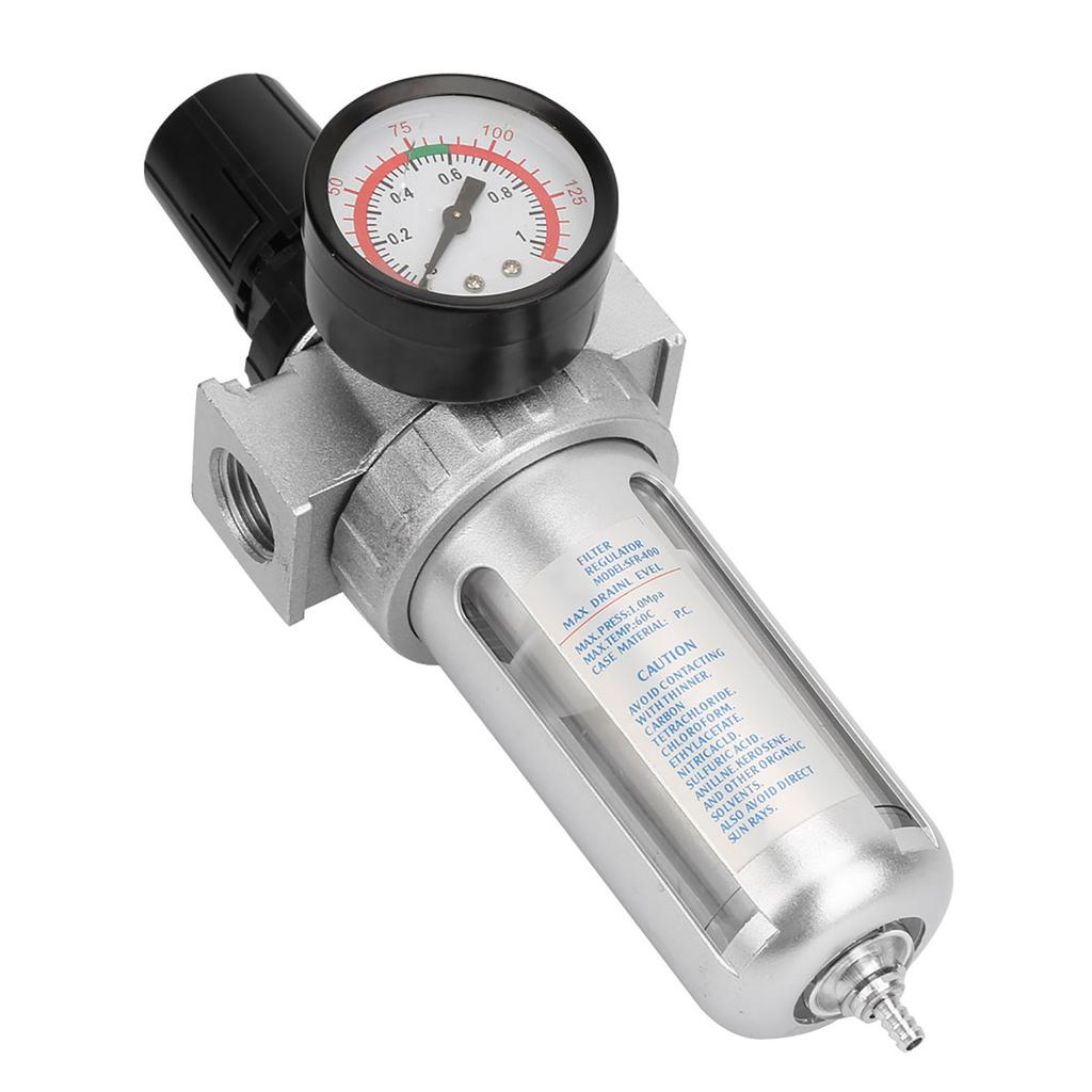BSP 1/2" Air Compressor Moisture Water Trap Filter Regulator Pneumatic Air Filter Regulator with Mount Connection