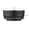 Andoer EOSNEX Camera Lens Adapter Ring with Infinity Focus Replacement for Canon EOS Lens To Sony