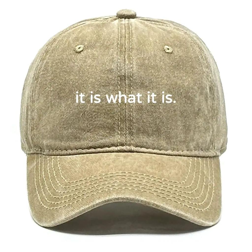 Бейсболка с принтом "Так есть, как есть". Регулируемая кепка-snapback. Свободная, модная, хип-хоп, для отдыха, от солнца