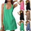 Rompers for Women Summer Outfits Casual Sleeveless Workout Relaxed Beach Jumpers Short Jumpsuits with Pockets