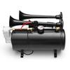 DC 12V 150DB 4 комплект звукового сигнала для трубы 12V 150PSI супер громкий с воздушным компрессором для автомобиля, грузовика, внедорожника, лодки, поезда, звуковой сигнал