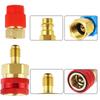 R1234YF Быстросъемный соединитель Инструменты для автомобиля Адаптер для высокого и низкого давления Фитинг Автомобильный кондиционер Хладагент Латунные адаптеры
