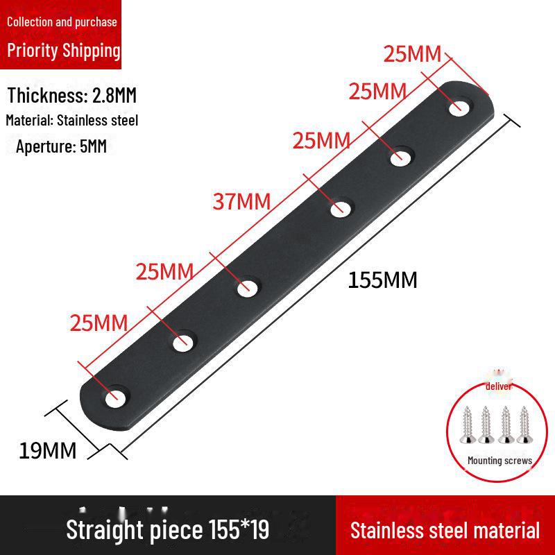 Кронштейн для полок L-образной формы из нержавеющей стали, соединитель под прямым углом 90 градусов