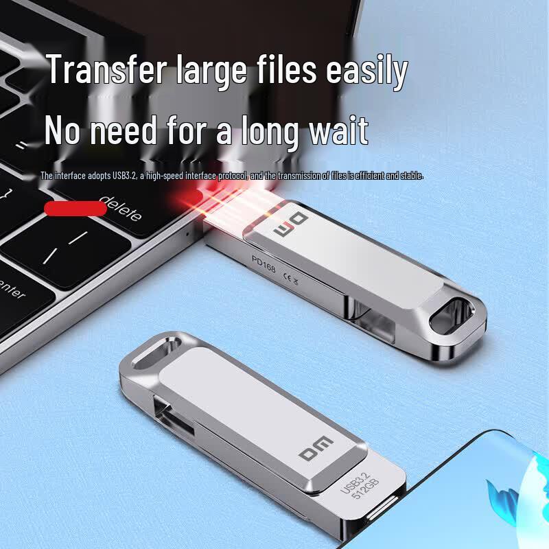 USB-накопитель DM PD168 с двойным интерфейсом USB 3.2 Type-C