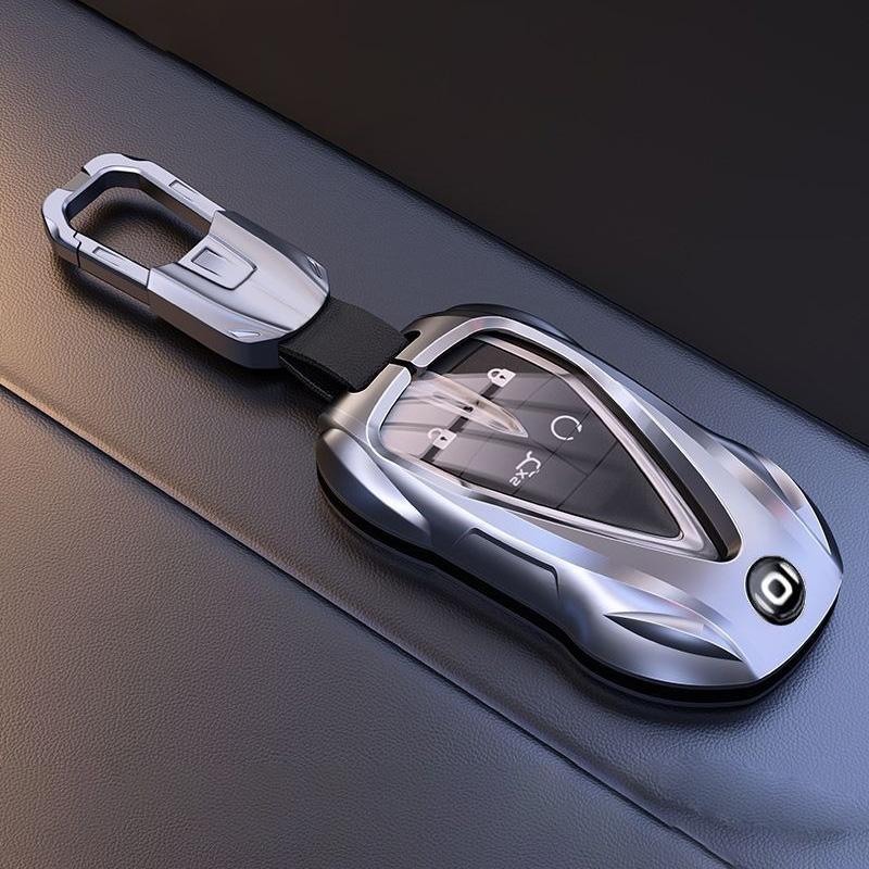 Для Changan Qiyuan Nevo A05 A06 A07 Q05 Q07 Чехол для ключа автомобиля из цинкового сплава Брелок в стиле автомобиля Оболочка для пульта Сумка-брелок Аксессуары