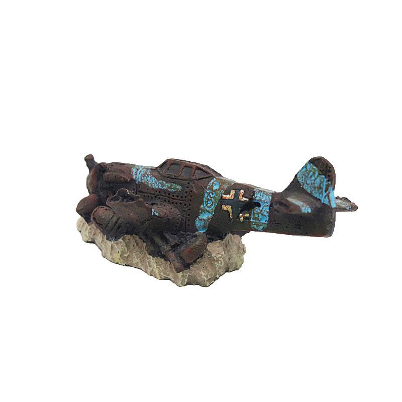 Decoration: Mini Ornamental, Airplane Model for Basin Landscape, Submarine Decoration Crafts for Fish and Shrimp