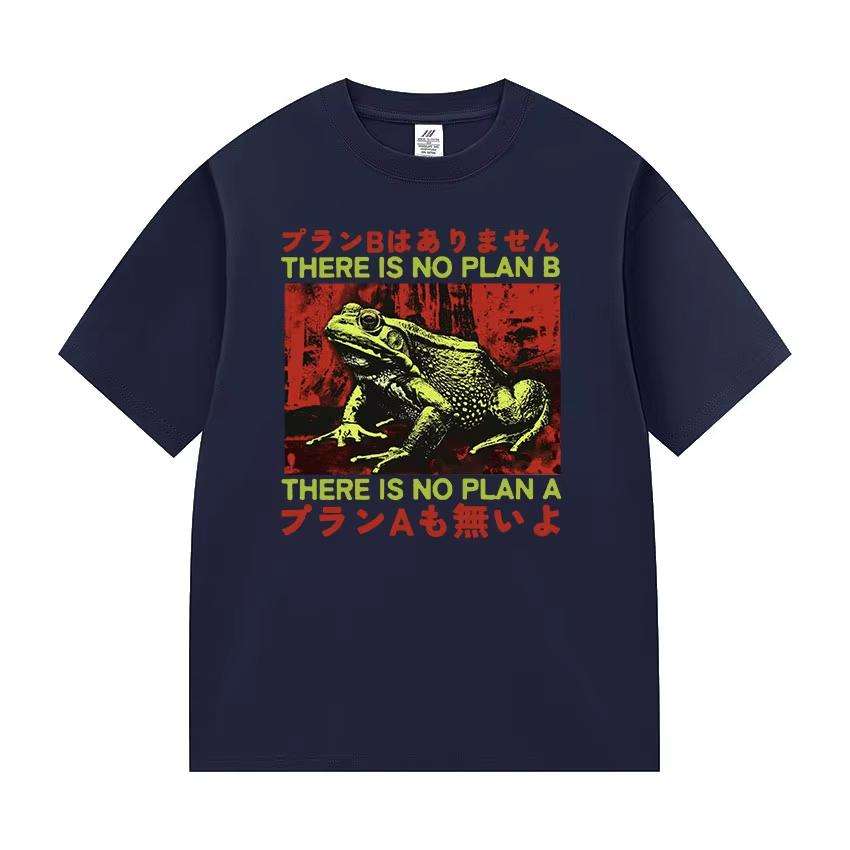 Japanese There Is No Plan B Frog Graphic T Shirt Unisexs Vintage Fashion ONeck Tshirts Casual Unisex Cotton Short Sleeve Tshirts