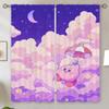 Затемняющие шторы для оконных штор Quarto Kawaii Cartoon Kirbys Salon, 2 шт., жалюзи, подхваты для штор в гостиной, оттенки