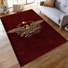 Roman Eagle SPQR Symbol on Red Background Non-slip rug suitable for living room and bedroom sofas