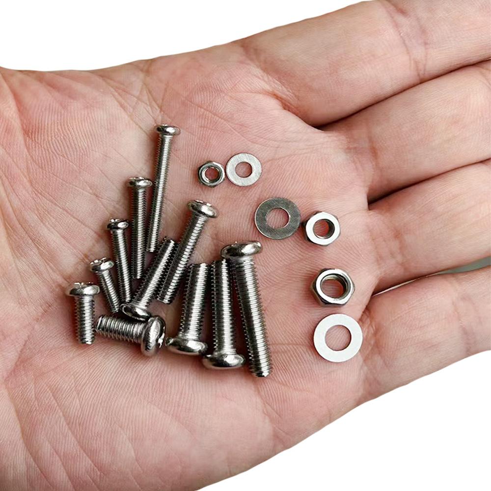 360-piece stainless steel Phillips head machine bolt and nut set, M3/M4/M5, suitable for DIY and home repair and maintenance.