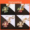 Four Leaves Clover Keychain Bag Decoration Fashion Cars Metal Gifts Pendant