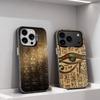 Древний Египет Глаз Крутой Чехол для Телефона для iPhone 17,16,15,14,13,12,11,Pro,XS,Max,Plus,Mini,SE4,E Черный Матовый Ударопрочный Чехол