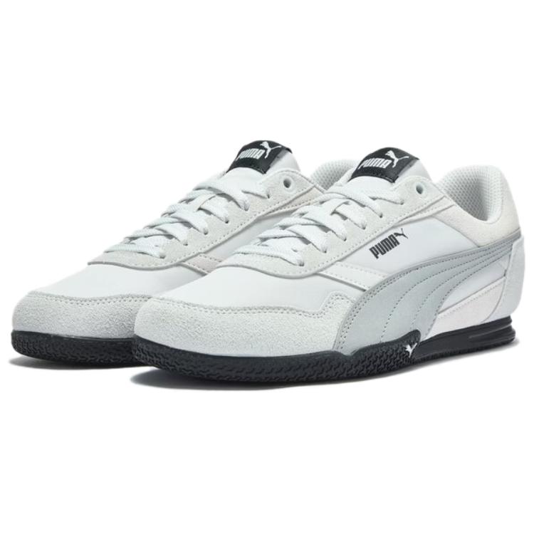 Puma Bella Donna Ткань Синтетическая кожа Нубук Нейлон Удобные Универсальные Низкие Повседневные Кроссовки Женские Серый 403554-15
