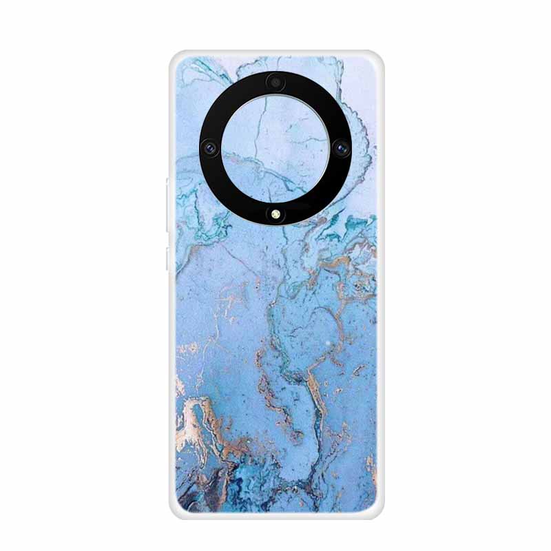 For Honor Magic 5 Lite 5G Cases 6.67" Marble Clear Soft TPU Silicone Back Covers for Huawei Honor Magic5 Lite Transparent Coque
