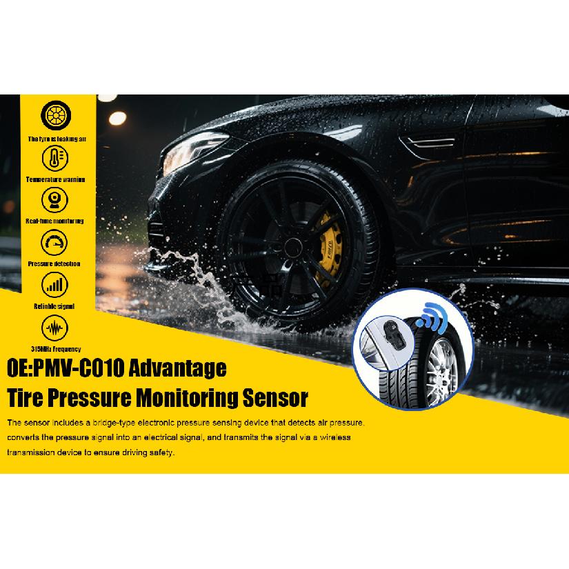 4PCS 315MHz Tire Pressure Monitoring Sensor TPMS PMV-C010 For Toyota Yaris Camry Corolla Lexus NX RX Compatible With 4260706020Tire Pressure