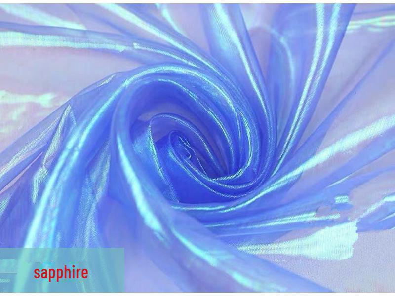 Цветная фантазийная лазерная марлевая ткань для платья принцессы Аиши и костюмов для выступлений