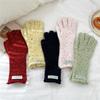Versatile Separate Finger Gloves Warm Winter Gloves Knitted Gloves  Winter Season for Women