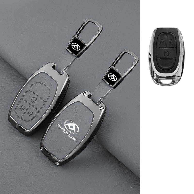 Чехол для автомобильного ключа для Saic Maxus T60, цинковый сплав, кожа, умный брелок-пульт, защитная оболочка для авто, держатель для брелока, аксессуары