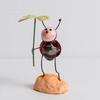 Metal Gardening Outdoor Cute Creative Small Beetle Dolls Ladybug Ornaments Simulation Animal Model Statue Desktop Decoration