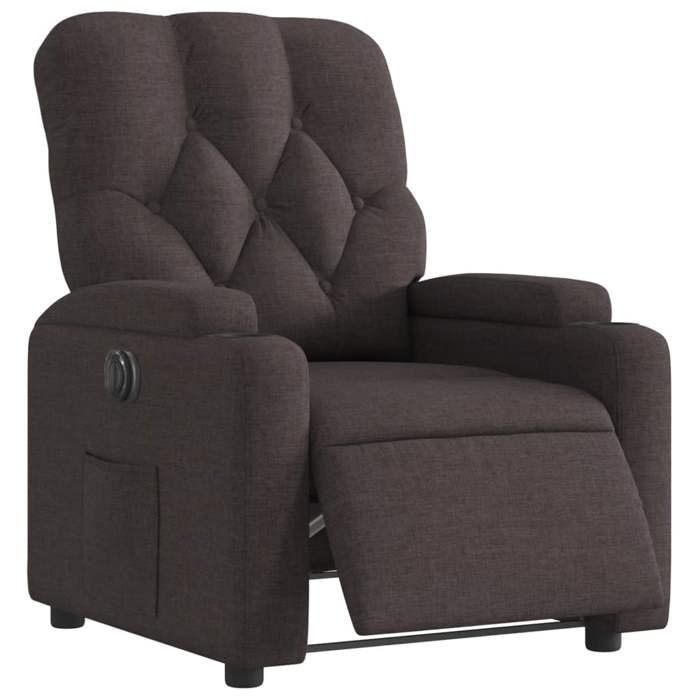 VidaXL Fauteuil Inclinable Électrique, Chaise de Relaxation avec Dossier et Repose-pied Réglables, Siège de Salon, Moderne, 3204691