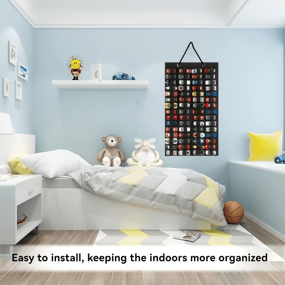 Large Wall-Mounted Hanging Toy Car Vehicle Storage Bag - Non-Woven Fabric Suitable For Bedrooms, Playrooms, - Easy Install