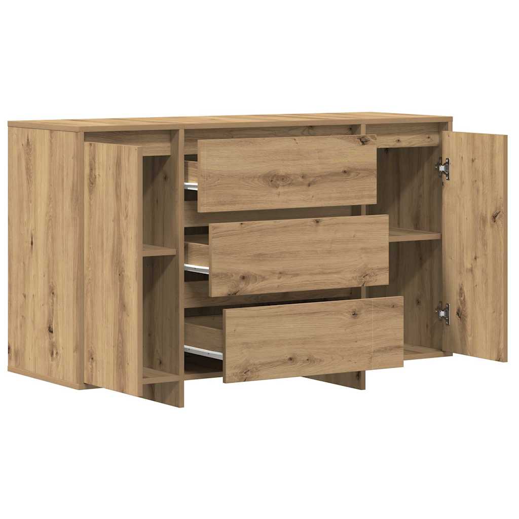 Artisan Oak Sideboard 120 x 41 x 75 cm Particleboard