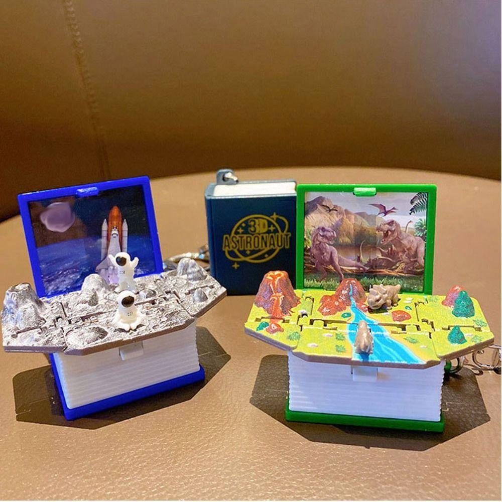 Мир 3D Книжный Брелок Новинка Дизайн Взрыв Бомбы Книга Волшебная Книга Брелок Подарок на День Рождения