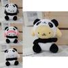 Adorable Panda Costume Pochacco Plush Toy Soft And Huggable Stuffed Animal Doll