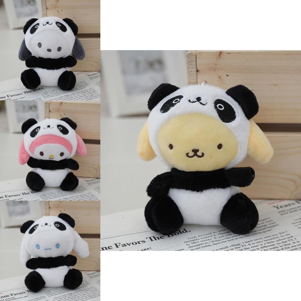 Adorable Panda Costume Pochacco Plush Toy Soft And Huggable Stuffed Animal Doll