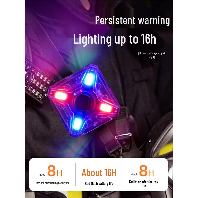 SupFire FS36 Red/Blue LED Shoulder Clip Warning Light