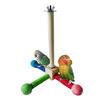 Вращающаяся подставка для птиц, игрушка-жердочка, вращающаяся на 360 градусов, деревянное колесо для упражнений, жердочка для попугаев, аксессуары для попугаев, волнистых попугайчиков, неразлучников, зябликов, конур