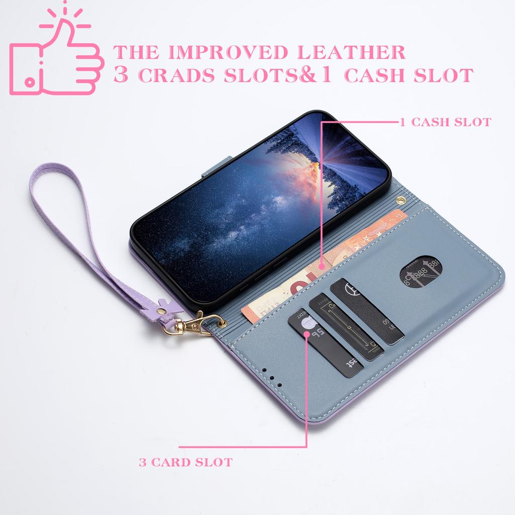 For Huawei Nova 14 Pro 5G Case Bowknot Decor Wallet Leather Phone Cover with Wrist Strap