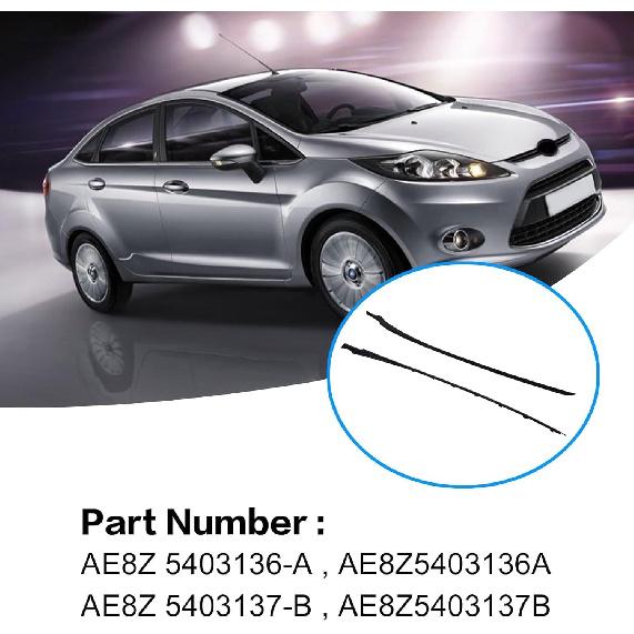 FZJDSD Front Left & Right Side A-Pillar Windshield Molding Trim AE8Z5403136A AE8Z5403137B Compatible with Ford Fiesta 2011 2012 2013 2014 2015 2016