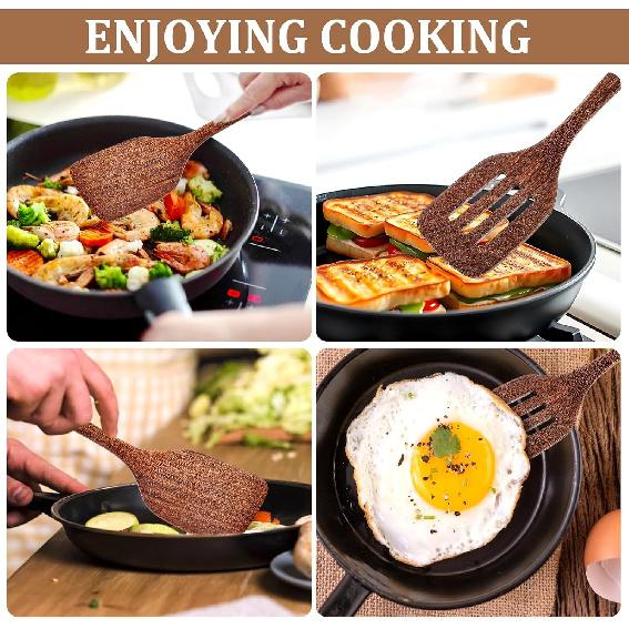 Wooden Spatula Ladle Kitchen Utensil for Cooking Nonstick Frying Pan Wok Wood Turner Stirring 30 cm Long Handle Serving Spoon7