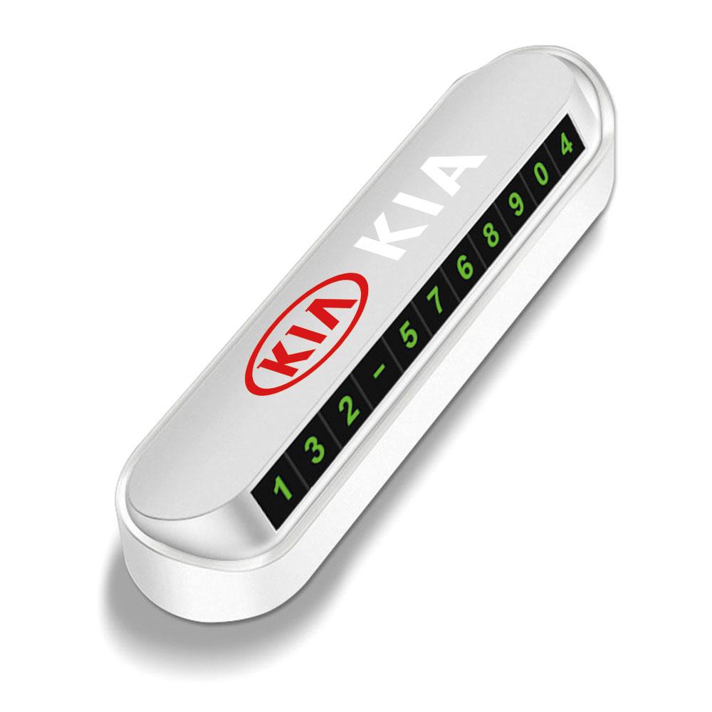 1Pcs Car Temporary Parking Card Phone Number Card Accessories For KIA KN k5 K6 Optima Sorento RIO Picanto Ceed KX1 K4 Sportage 4 WB9