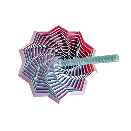 Расширенная сенсорная фиджет-звезда, напечатанная на 3D-принтере вращающаяся башня, фиджет-игрушка, гибкая спиральная звезда с ручкой для снятия стресса, аксессуар для офисного стола