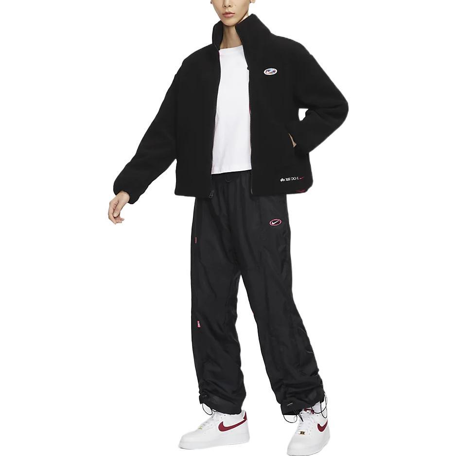 Nike Chinese New Year Jackets Women's Black Stand Collar Moderate Other (Unisex) Jackets FD4796 010