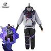 Pre Iso Cosplay Costume Game Valorant Iso Cosplay Costume Men Combat Uniform Halloween Party Outfit