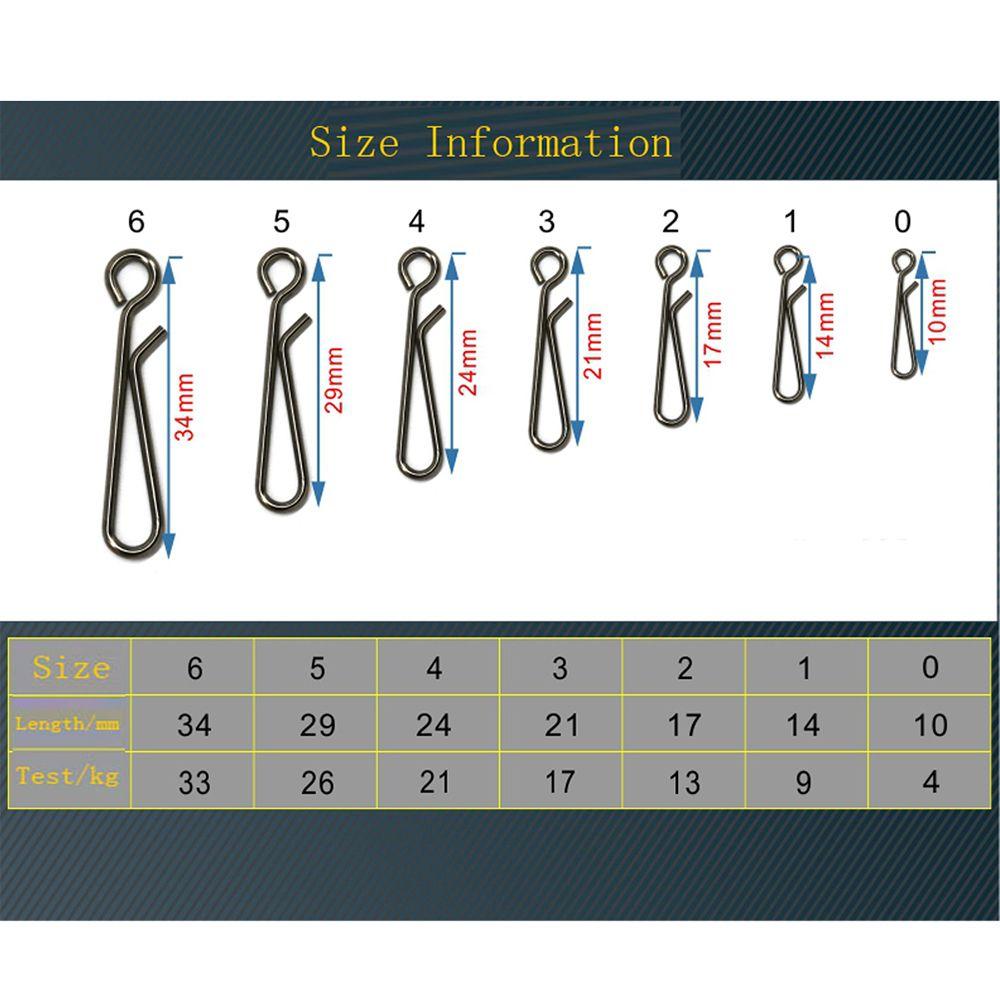 Portable Line tackle Stainless Steel Barrel Swivel Fast lock Connector Fishing Hanging Snap