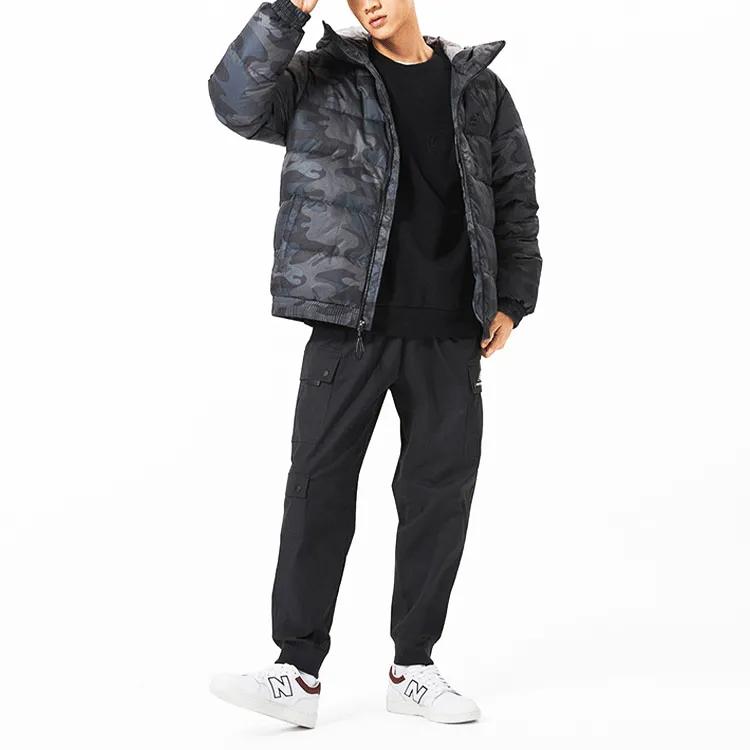 New Balance Knitted Sweatpants Men's Black Moderate Cuffed Pants (Unisex) Knitted Sweatpants AMP13389 BK