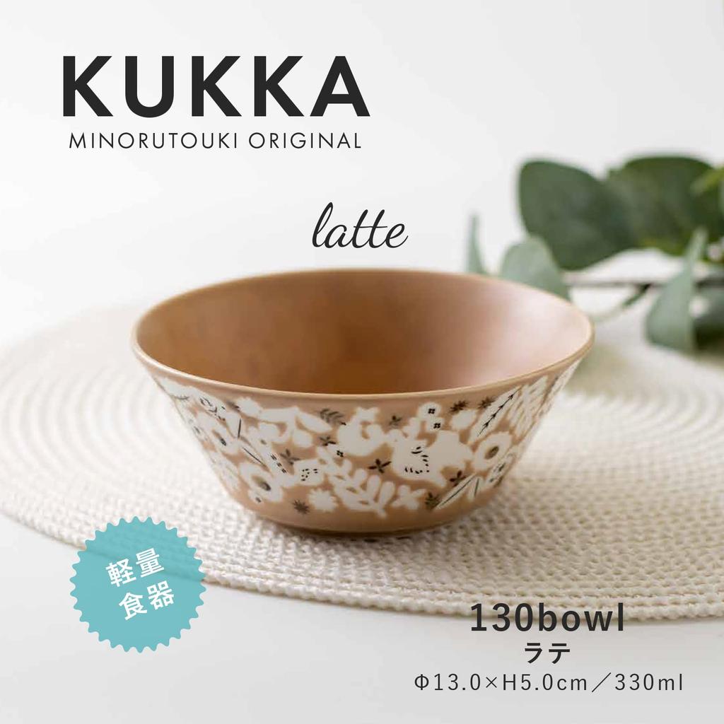 Minoru Pottery Mino Ware KUKKA 130 Bowls Latte