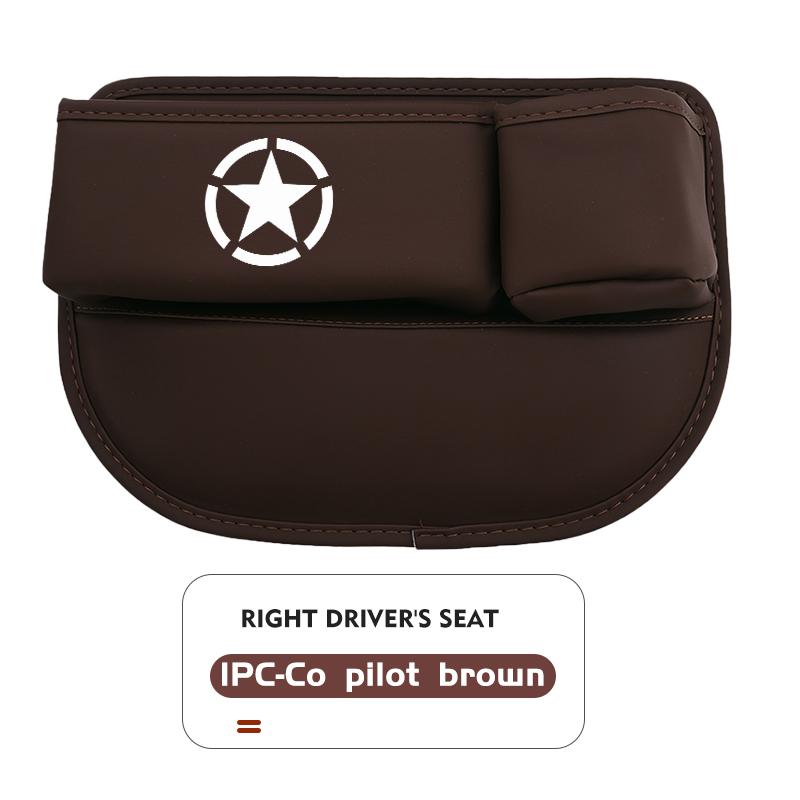For Jeep Car Seat Gap Storage Box Leather Organizer with Cup Holder Compass Renegade Cherokee Wrangler JK Patriot Liberty AKY1