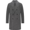 EMZ Erdos Men's Wool Blend Business Casual Winter Overcoat