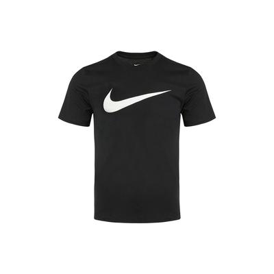 Спортивная одежда Swoosh повседневная футболка с круглым вырезом и коротким рукавом с принтом для мужчин, черные DC5095-010