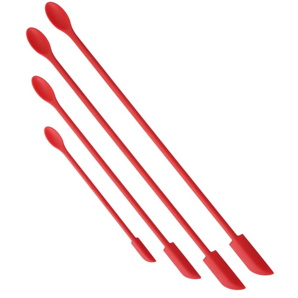 1/3/4 шт., удлиненная мини-мягкая банка, скребки для крема для торта, джема, силиконовые шпатели для макияжа, нож для масла, кухонные инструменты, аксессуары